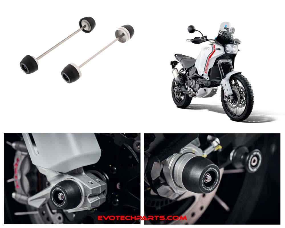 Ducati DesertX Achsenschutz Kit ab 2022 von Evotech Performance